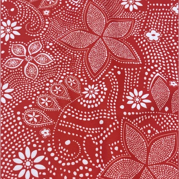 Nuu Muu Classic Keyhole Sleeveless Orange Floral Paisley Athletic Dress … - Picture 4 of 8